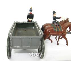 VINTAGE BRITAINS LEAD 54mm TOY SOLDIERS SET 146 RASC HORSE DRAWN SERVICE WAGON