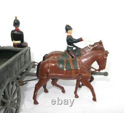 VINTAGE BRITAINS LEAD 54mm TOY SOLDIERS SET 146 RASC HORSE DRAWN SERVICE WAGON