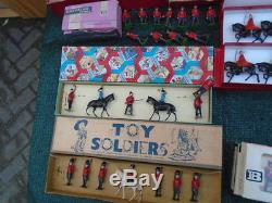 Vintage Britains Soldiers Boxed Big Job Lot Fantastic