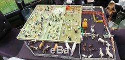 Very Large Vintage Bundle Of Used Britains Farm Animals