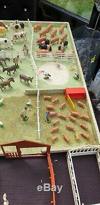 Very Large Vintage Bundle Of Used Britains Farm Animals