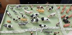 Very Large Vintage Bundle Of Used Britains Farm Animals