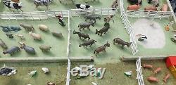 Very Large Vintage Bundle Of Used Britains Farm Animals