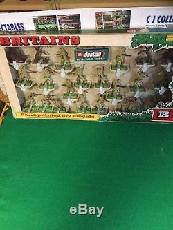 Very Rare Britains Japanese Boxed Gift Set 18 Figures +4 Accessories Vgc
