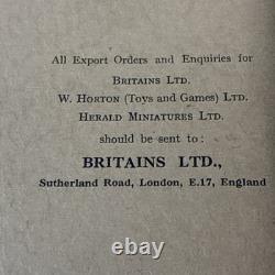 Very Rare Britains Ltd Pocket Edition Unabridged Catalogue. 1958. 113th Ed. EXC
