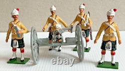 Very Rare Kingcast Black Watch Gatling Gun Four Man Set #BI 125 Boxed