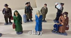 Vintage 1950s 11 Timpo Lead Railway Passengers In Excellent Condition