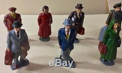 Vintage 1950s 11 Timpo Lead Railway Passengers In Excellent Condition