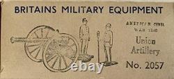 Vintage 1960s Britains Military Equipment American Civil War Cannon Figure & Set