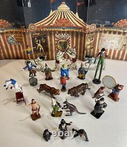 Vintage 1/32 Scale Hollow Cast Lead Circus Figures Britains Timpo Charbens
