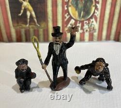 Vintage 1/32 Scale Hollow Cast Lead Circus Figures Britains Timpo Charbens