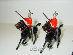 Vintage 4th-7th Dragoon Guards British Soldiers withBox, W Britain 127 Toy Soldier