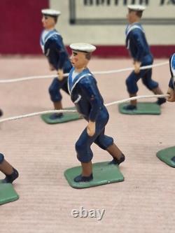 Vintage BRITAINS Set No. 79 1/32 metal ROYAL NAVY Blue Jackets Landing Party