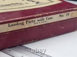 Vintage BRITAINS Set No. 79 1/32 metal ROYAL NAVY Blue Jackets Landing Party