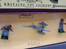 Vintage Boxed Britains Union Soldiers & Gatling Gun Toy Soldiers 8884