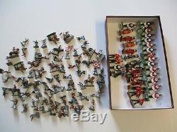 Vintage Britain And Union S Africa Toy Soldier Metal Sculpture Collection Lot