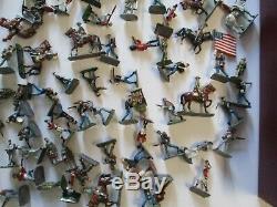 Vintage Britain And Union S Africa Toy Soldier Metal Sculpture Collection Lot