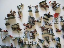 Vintage Britain And Union S Africa Toy Soldier Metal Sculpture Collection Lot