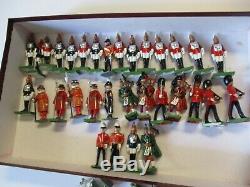 Vintage Britain And Union S Africa Toy Soldier Metal Sculpture Collection Lot