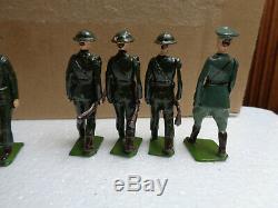 Vintage Britains #1603 Irish Free State Infantry Toy Soldier lot of 8 lead, At