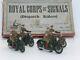 Vintage Britains 1791 Royal Corps Of Signals 4 Dispatch Riders