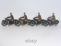 Vintage Britains 1791 Royal Corps of Signals 4 Dispatch Riders