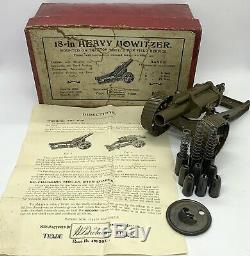 Vintage Britains 18-In Heavy Howitzer No. 2 Boxed, Working & Complete