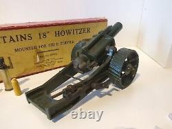 Vintage Britains 2107 18 Howitzer Mounted For Field Service Boxed & Shells
