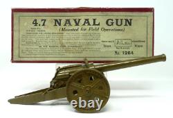 Vintage Britains 4.7 Naval Gun Mounted For Field Operations Boxed #1264