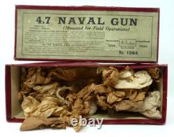 Vintage Britains 4.7 Naval Gun Mounted For Field Operations Boxed #1264