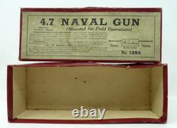 Vintage Britains 4.7 Naval Gun Mounted For Field Operations Boxed #1264