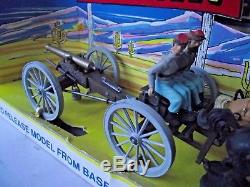 Vintage Britains 7434 Confederate Gun Limber Team Deetail Type Outriders Boxed