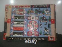 Vintage Britains 7580 Arena Show Jumping Game Original Box Complete Blue