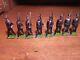 Vintage Britains 8 Prussians Marching At The Slope Rare Depose