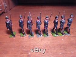 Vintage Britains 8 Prussians Marching at the Slope RARE DEPOSE