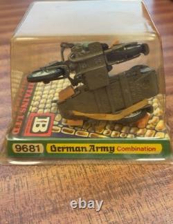 Vintage Britains 9681 German Army BMW Motorcycle Sidecar Boxed