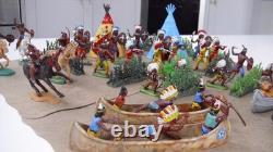 Vintage Britains American Indians & Traders Figures Bundle Joblot