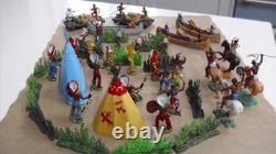 Vintage Britains American Indians & Traders Figures Bundle Joblot