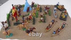 Vintage Britains American Indians & Traders Figures Bundle Joblot