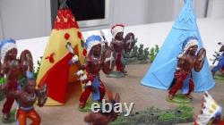 Vintage Britains American Indians & Traders Figures Bundle Joblot