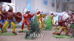 Vintage Britains American Indians & Traders Figures Bundle Joblot