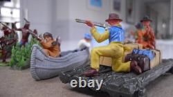 Vintage Britains American Indians & Traders Figures Bundle Joblot
