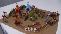 Vintage Britains American Indians & Traders Figures Bundle Joblot