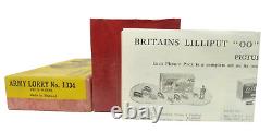 Vintage Britains Army Lorry Four Wheeled Round Nose Boxed Set #1334