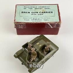 Vintage Britains Bren Gun Carrier With Crew No 1876 Boxed British Army Trans