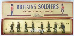 Vintage Britains British Infantry At The Trail Boxed Set 195
