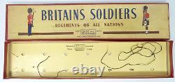 Vintage Britains British Infantry In Action With Gas Masks Boxed Set 1613