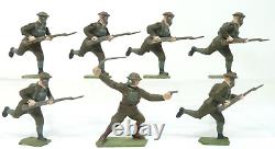 Vintage Britains British Infantry In Action With Gas Masks Boxed Set 1613