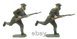 Vintage Britains British Infantry In Action With Gas Masks Boxed Set 1613