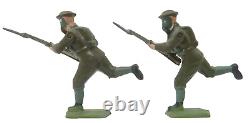 Vintage Britains British Infantry In Action With Gas Masks Boxed Set 1613